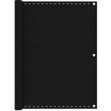 Furnova Balkonsko platno črno 120x500 cm HDPE, (21919297) | Shoptok.si