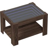  Stolić za kavu LED smeđa boja hrasta 73x53x45 cm drveni | Eponuda.com