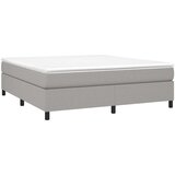  Box spring posteljni okvir svetlo siv 160x200 cm blago, (20739539) | Shoptok.si