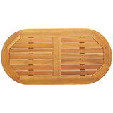 vidaXL Miza 90x45x2,2 cm Ovalna trdna akacijeva | Shoptok.si