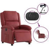  Električni naslonjač od umjetne kože crvena boja vina | shoptok.hr