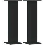 vidaXL Stalci za biljke 2 kom crni 30 x 30 x 95 cm konstruirano drvo | shoptok.hr