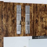  Zidni stakleni ormarić Dimljeni hrast 60 x 31 x 100 cm | shoptok.hr