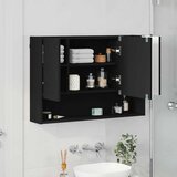  Ogledalo ormar Zidne Crna 80 x 17 x 55 cm Konstruirano drvo | shoptok.hr