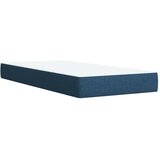  Krevet od pjene s madracem i LED-om Plava 200 x 200 cm Tkanina - Plava 200 x 200 cm Dizajn linija | shoptok.hr