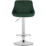KAST barska stolica - baršunasto zelena / kromirana baza x 2 | shoptok.hr