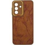  Futrola Leather sa Niklovanim obodom za Samsung A266 Galaxy A26 braon | ePonuda.com