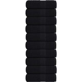  Ručnici za pranje FROGN 10 kom crne 30x30 cm 360 g/m² | shoptok.hr