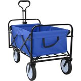 vidaXL Zložljiv ročni voziček Modra 94 x 53 x 99 cm Oxford tkanina, (5000285918) | Shoptok.si