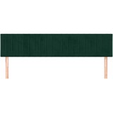  Uzglavlja tamnozelena 180x5x78/88 cm baršunasta | shoptok.hr
