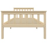  Okvir kreveta prirodna boja od masivne borovine 100 x 200 cm | shoptok.hr
