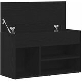  Klupa za cipele Crni hrast 80 x 30 x 45 cm Konstruirano drvo | shoptok.hr