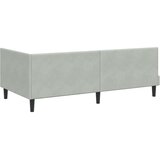  Kutni krevetni okvir s madracem 2 kom. Svjetlosiva 90 x 200 cm | Shoptok.si