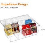 LIFEWIT prozorna škatla za čajne vrečke z 8 predelki | Shoptok.si