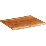 vidaXL Stolna ploča 90x80x2,5 cm pravokutna bagremovo drvo živi rub | shoptok.hr