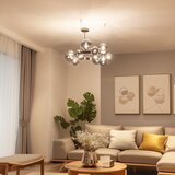  Brilagi - LED luster na sajli MILLA 15xG9/3W/230V crni hrom/zadimljeno staklo | Eponuda.com