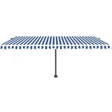  Samostojeća automatska tenda 500x300 cm plavo-bijela | shoptok.hr