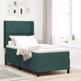  Krevet s opruga kutije Tamnozelena 100 x 200 cm Baršun | shoptok.hr