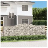 vidaXL Obokane gabion košare 20kosa 400x30x120/140 cm pocinkano železo | Shoptok.si