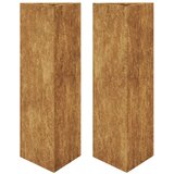 vidaXL Vrtno korito 2 kosa trikotnik 30x26x75 cm corten jeklo, (21366669) | Shoptok.si