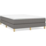  Box spring posteljni okvir temno siv 140x190 cm blago, (20600883) | Shoptok.si