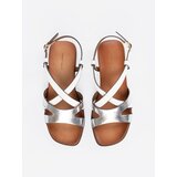 Sergio Leone s flat white sandals | shoptok.hr