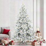 vidaXL Umjetno božićno drvce s nogom with LEDs s stalakom 240cm PVC | shoptok.hr