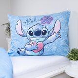 Jerry Fabrics Plava pamučna dječja posteljina za krevet za jednu osobu 140x200 cm Lilo and Stitch "Wave" – | shoptok.hr