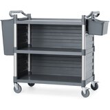 Amer Box Polipropilenska servisna kolica sa 3 police velika, Uključuje bočne panele, 1010x500x(H)960mm | Eponuda.com
