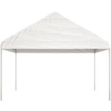 vidaXL Paviljon s streho bel 20,07x4,08x3,22 m polietilen - - Bela - 131.3 - 20.07 x 4.08 x 3.22 m - | Shoptok.si