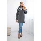 Kesi Padded sweatshirt with a graphite hood | shoptok.hr