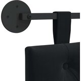  Držeće uzglavlje Zidne Crna 100 x 55 x 7 cm Baršun - Crna 90 cm bez LED | shoptok.hr