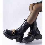 Gemre Black ankle boots with chain Thierry | shoptok.hr