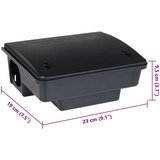vidaXL zamke za miševe 6 kom crne 23x19x9,5 cm | shoptok.hr