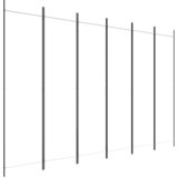 Maison Chic Paravan - Zaslon - Pregrada 6-delni bel 300x200 cm blago, (21673987) | Shoptok.si