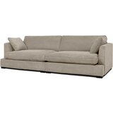 Scandic Bež sedežna garnitura iz rebrastega žameta 266 cm Mobby – | Shoptok.si