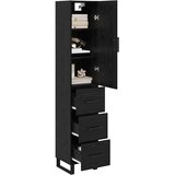  Highboard Crni hrast 34,5 x 34 x 180 cm Konstruirano drvo | shoptok.hr
