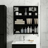  Kupaonski ormar s ogledalom Zidne Crni hrast 43 x 16 x 62.5 cm | shoptok.hr