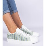 Gemre Green women's fabric sneakers Bellisio | Shoptok.si