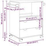  Kuhinjska kolica OTTA 59 x 45 x 80 cm od masivne borovine | shoptok.hr