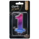 Beauty and Charm: Sveča številka, nočni nebesni vzorec - 1 | Shoptok.si