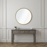 Hanah home Ogledalo Ocean, Ø 60 cm, Zlatne boje | ePonuda.com