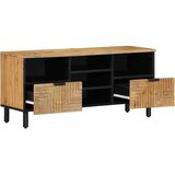 vidaXL TV omarica rjava 100x33x46 cm masivni les Mango | Shoptok.si