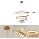  Brilagi - LED luster na sajli UMEA WOOD LED/45W/230V, prečnik 60 cm, drveni | Eponuda.com