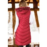 Dewberry Z6725 WOMEN'S VEST-PLAIN BURGUNDY | Shoptok.si