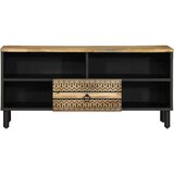 TV ormarić crni 100x33 5x46 cm Puno grubo drvo Mango | shoptok.hr