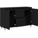  Stranska omarica z vrati in predali Črna Oreh 101,5x35x70 cm | Shoptok.si
