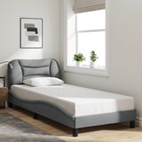 Okvir kreveta s LED-om bez madraca Hvar 90x200 cm od tkanine | shoptok.hr