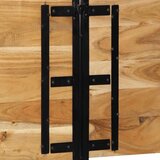 vidaXL Uzglavlje 180 cm Puno drvo bagrem i željezo | shoptok.hr