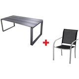  Set vrtnog namještaja Devon/Amy (7 -dij., Antracit, srebrna, crna) Cijene